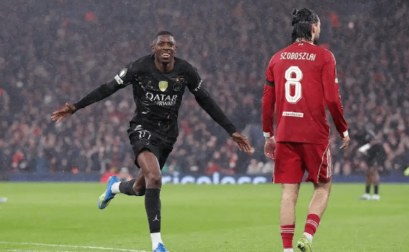 登贝莱双响弑红军!亚马尔破门难救主,大巴黎马竞会师欧冠四强